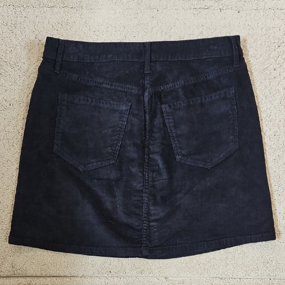 Old Navy High-Waisted Button-Fly Corduroy Mini Skirt Size 6 - Picture 7 of 8